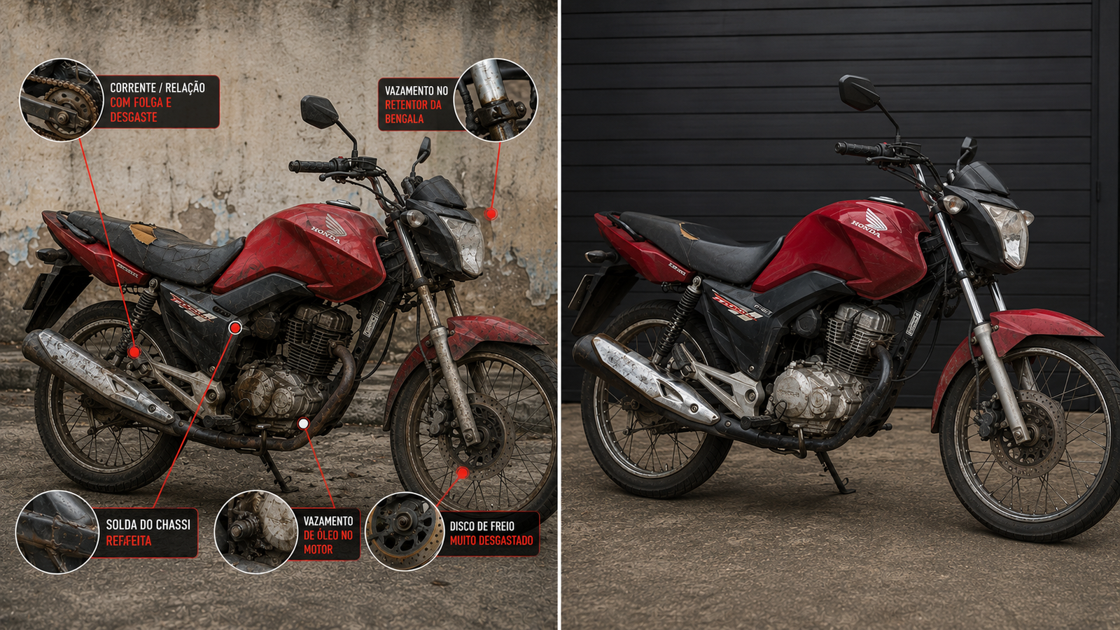 Diferença de comprar moto usada com e sem o guia